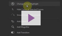 Cursor highlighting help video